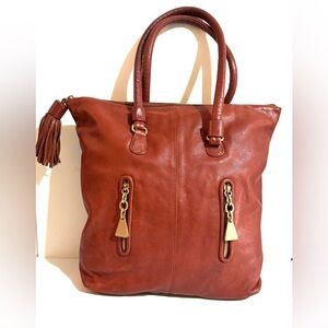 See by chloe Elegant burgundy  Leather Tote Bag